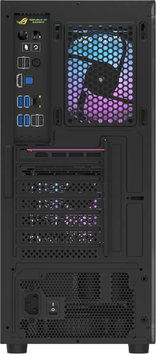 DarkFlash A290 Black, Glasfenster