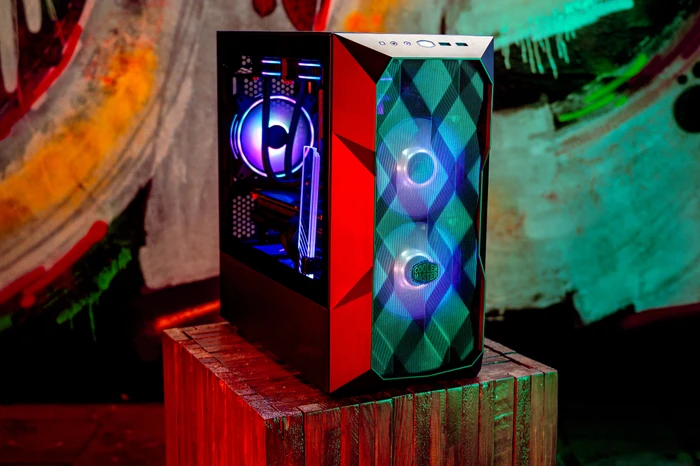 Cooler Master MasterBox TD300 Mesh, schwarz, Glasfenster