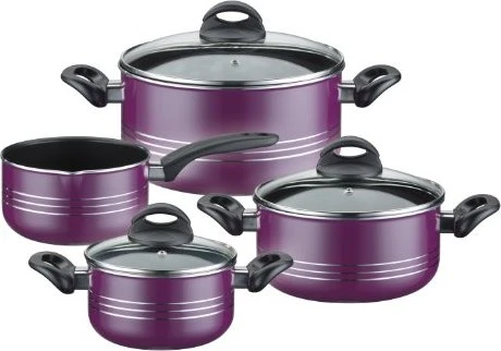 GSW Milano Color Kochtopf-Set violett, 7-tlg.