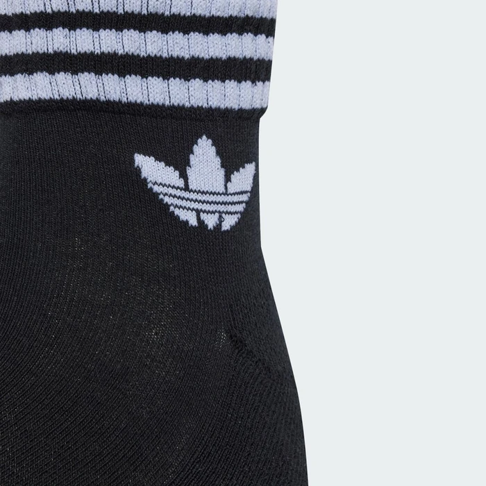 adidas 3-Streifen Ankle Socken white/medium grey heather/black, 3 Paare