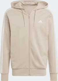 adidas Essentials French Terry 3-Streifen Weste wonder taupe/white (Herren)