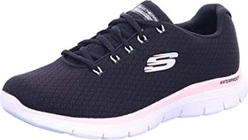 Skechers Flex Appeal 4.0 Coated Fidelity schwarz/rosa (Damen)