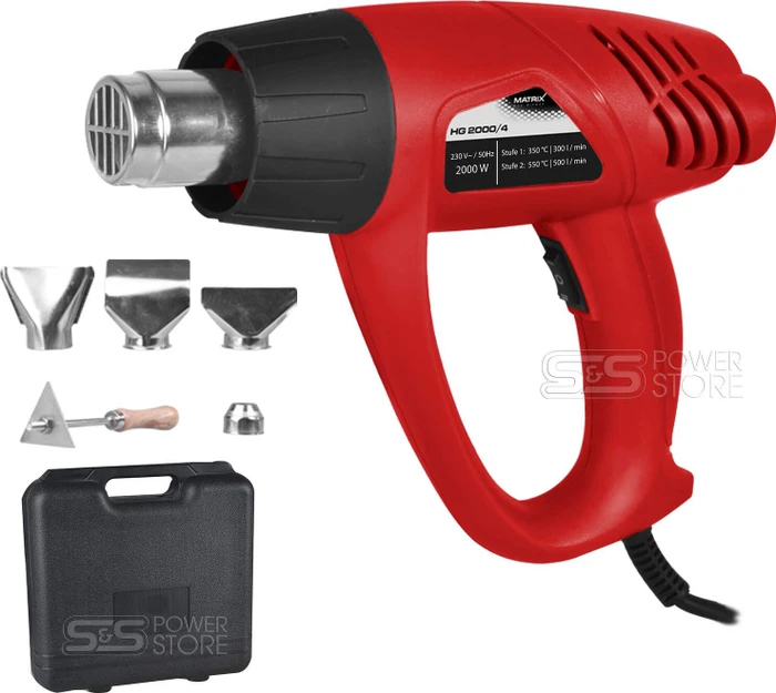 Matrix HG2000/4 Elektro-Heißluftgebläse inkl. Koffer