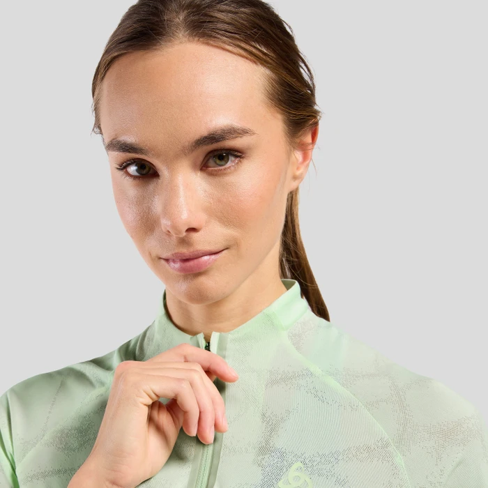 Odlo Ascent Chill-Tec Poloshirt kurzarm ambrosia melange (Damen)