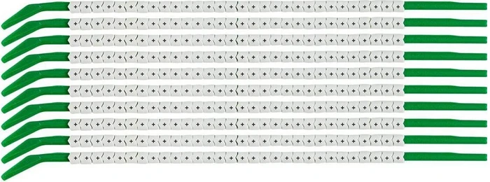 Brady Clip Sleeve Wire Markers Kabelkennzeichnungen Größe 09, schwarz auf weiß, schwarz/weiß, 300er-Pack (133187)