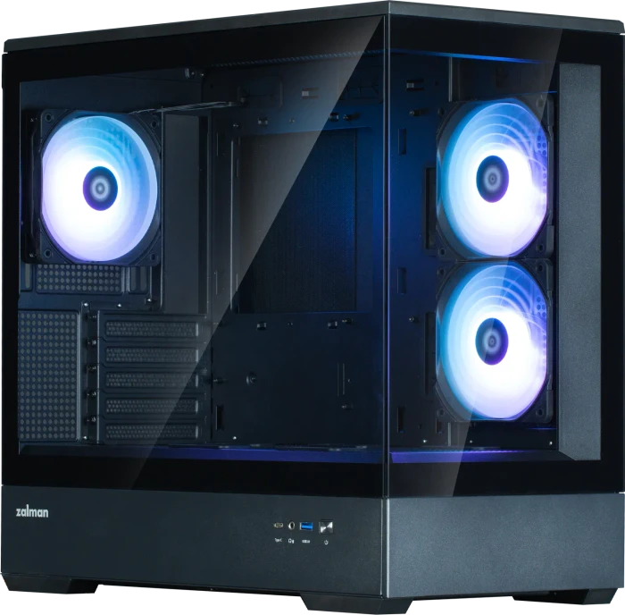 Zalman P30 [V2] Black, schwarz, Glasfenster