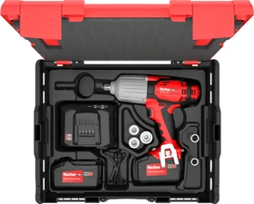 fischer SS 18V 600 Set 3 Akku-Schlagschrauber inkl. L-Boxx + 2 Akkus 4.0Ah