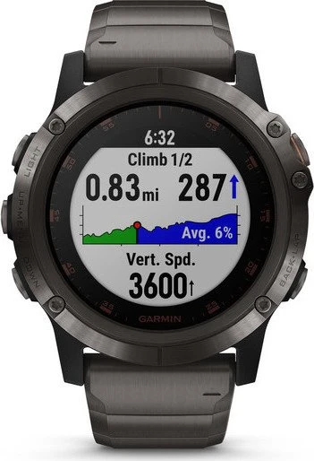 Garmin Fenix 5X Plus Sapphire Titan mit Titanarmband