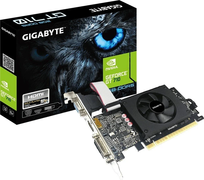 GIGABYTE GeForce GT 710, 2GB GDDR5, VGA, DVI, HDMI