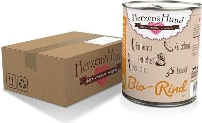 Herzens Hund Bio Rind mit Bio Gemüse, 400g