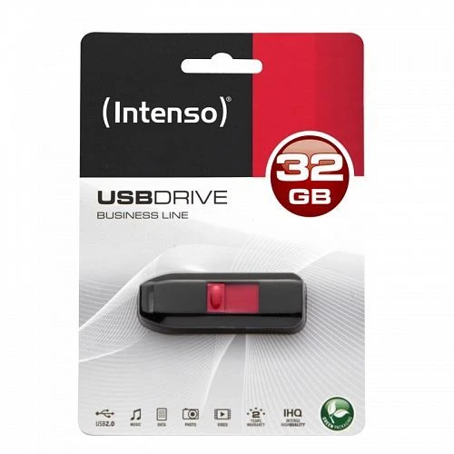 Intenso Business Line 32GB schwarz/rot, USB-A, USB 2.0