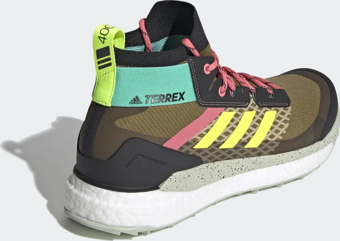 adidas Terrex Free Hiker Primeblue brown malt/core black/acid mint (Herren)