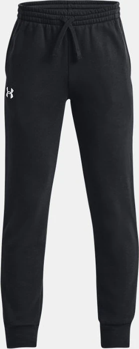 Under Armour Rival Fleece Trainingshose lang schwarz/weiß (Junior)