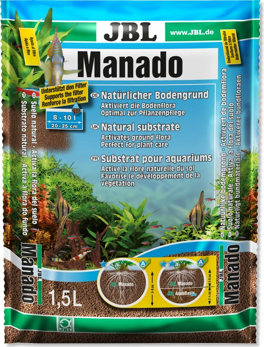 JBL Manado Naturbodengrund für Süßwasser Aquarien