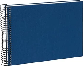 Goldbuch Spiralalbum, 24x17, 40 weiße Seiten, Bella Vista blau