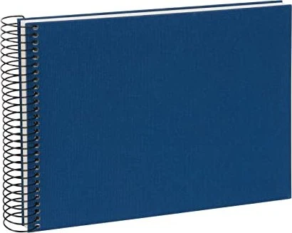 Goldbuch Spiralalbum, 24x17, 40 weiße Seiten, Bella Vista blau