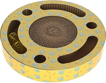 Kerbl Katzenkratzbrett Jokey, braun/gelb