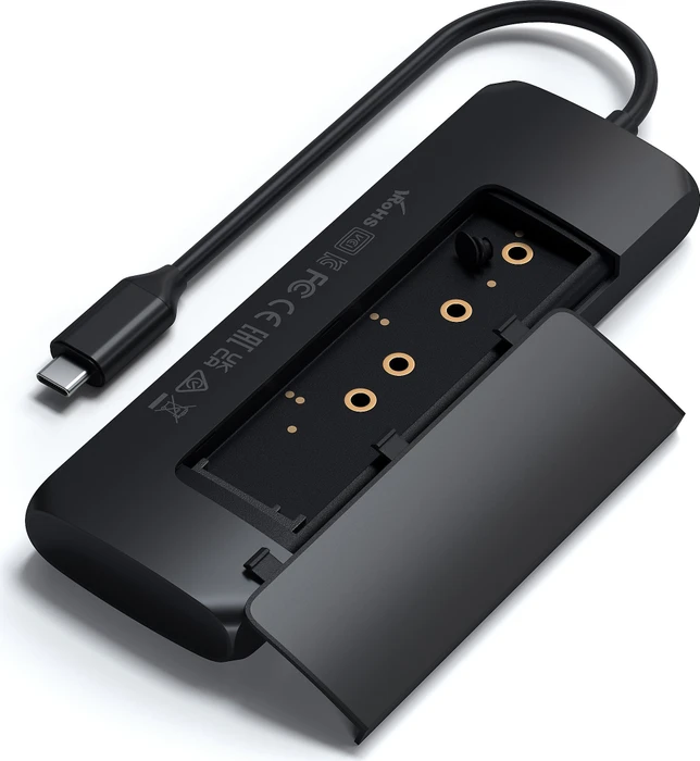 Satechi USB-C Hybrid Multiport-Adapter, schwarz, USB-C 3.0 [Stecker]
