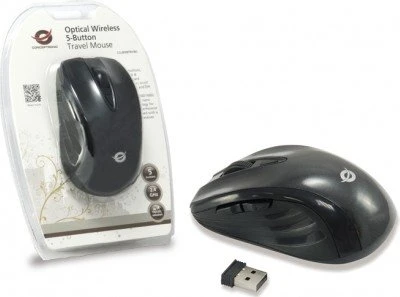 Conceptronic Optical Wireless Travel Mouse, USB