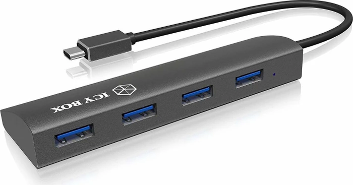 RaidSonic Icy Box IB-AC6405-C USB-Hub, 4x USB-A 3.0, USB-C 3.0 [Stecker]