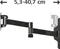 Hama TV-Wandhalterung Fullmotion 5 Sterne XS 2 Arme schwarz Vorschaubild