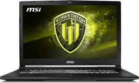 MSI WE73 8SJ-233 4K Workstation WE73 8SJ-233, Core i7-8750H, 16GB RAM, 256GB SSD, 1TB HDD, Quadro P2000, DE (0017C6-233)