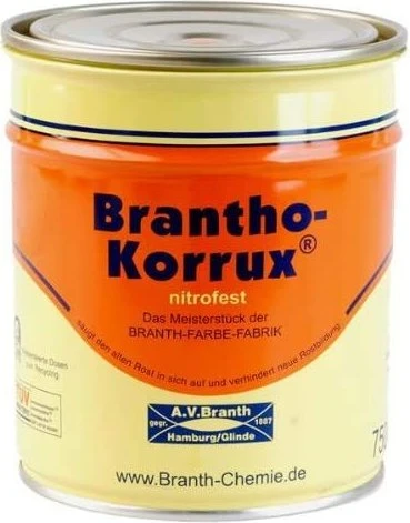 Branth-Chemie Brantho Korrux nitrofest Metallschutz-Lack rotbraun (RAL3009), 750ml