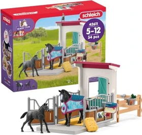 Schleich Horse Club - Pferdebox mit Stute und Fohlen