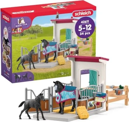 Schleich Horse Club - Pferdebox mit Stute und Fohlen