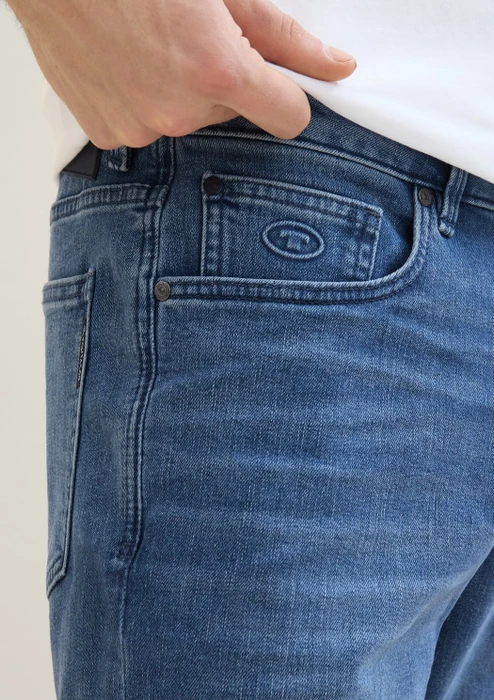 Tom Tailor Josh Jeansshorts Jeans used mid stone blue denim (Herren)