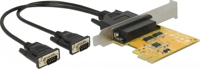 DeLOCK 1x DB44/2x DB9 seriell, PCIe 2.0 x1