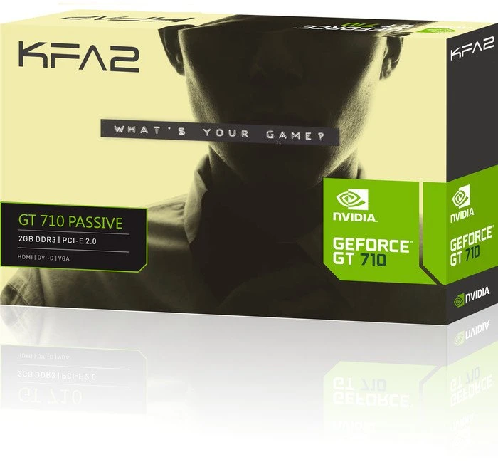 KFA2 GeForce GT 710 Passive, 2GB DDR3, VGA, DVI, HDMI
