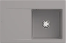 Villeroy & Boch Subway Style 45 Einbau Becken rechts mit Excenterbetätigung fossil