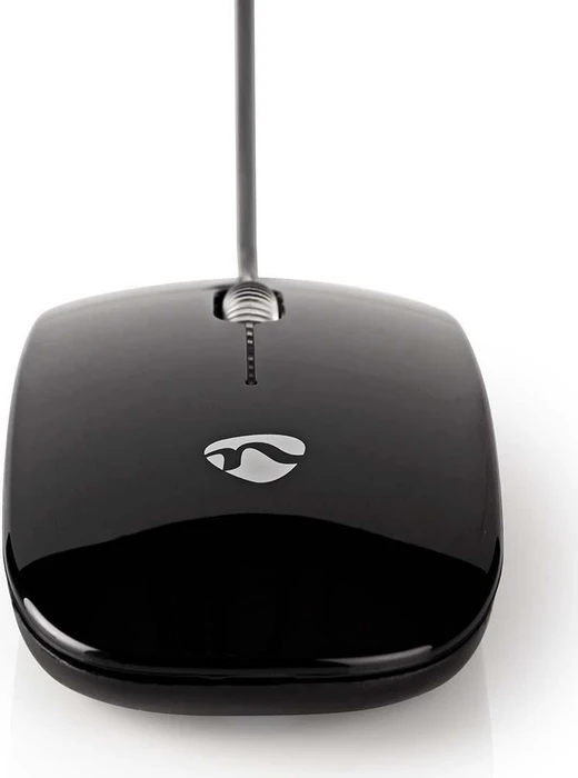 Nedis Wired Optical Mouse, schwarz, USB