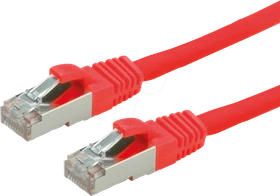 Value LSOH Patchkabel, Cat6, S/FTP, RJ-45/RJ-45, 2m, rot