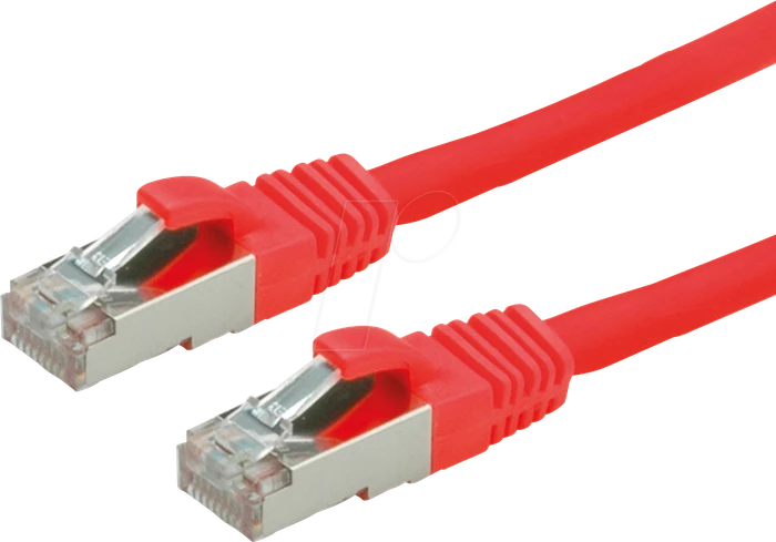 Value LSOH Patchkabel, Cat6, S/FTP, RJ-45/RJ-45, 2m, rot