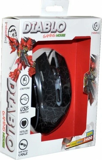 Rebeltec Diablo Gaming Mouse schwarz, USB