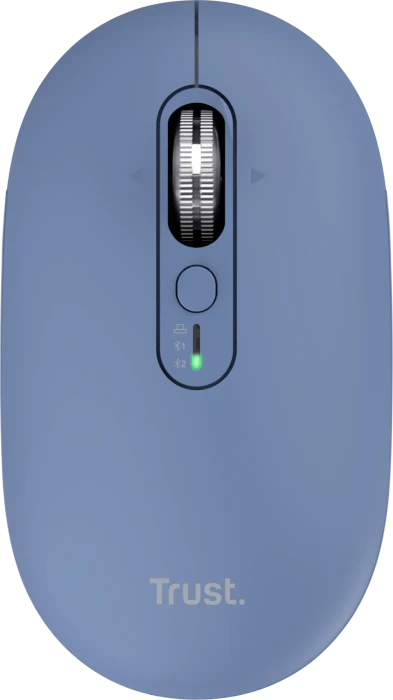 Trust Seron Hyperscroll Slim Wireless Mouse, blau, USB/Bluetooth