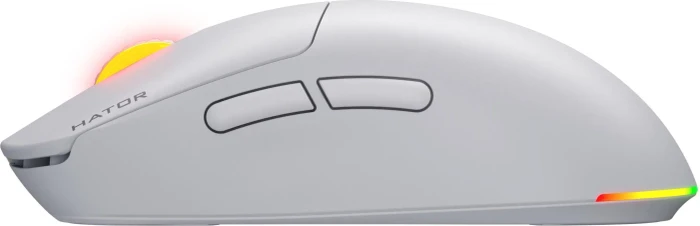 Hator Quasar 3 Wireless Gaming Mouse weiß, USB/Bluetooth