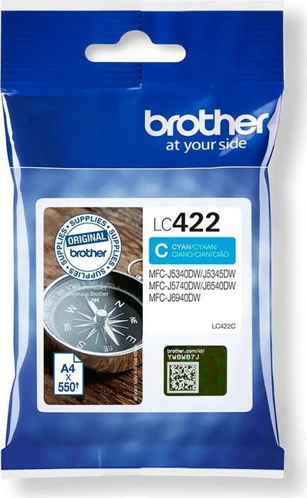 Brother Tinte LC422C cyan