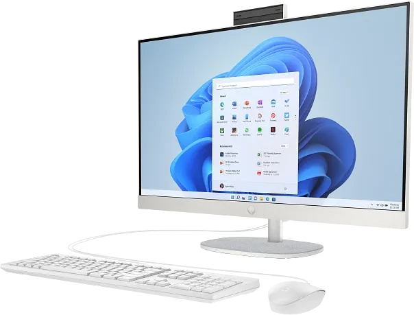 HP All-in-One 27-cr0471ng, weiß, Ryzen 7 7730U, 16GB RAM, 512GB SSD