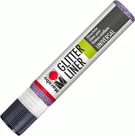 Marabu Glitter-Liner, glitterlavendel, 25ml