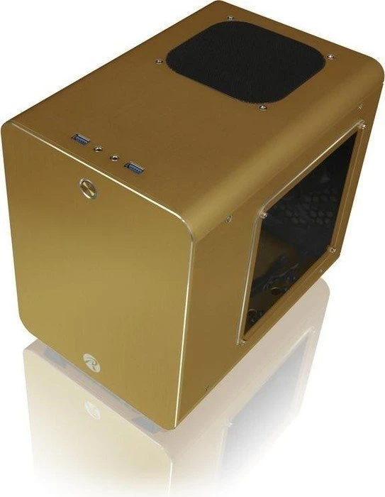 Raijintek Metis Plus gold, Acrylfenster, Mini-ITX