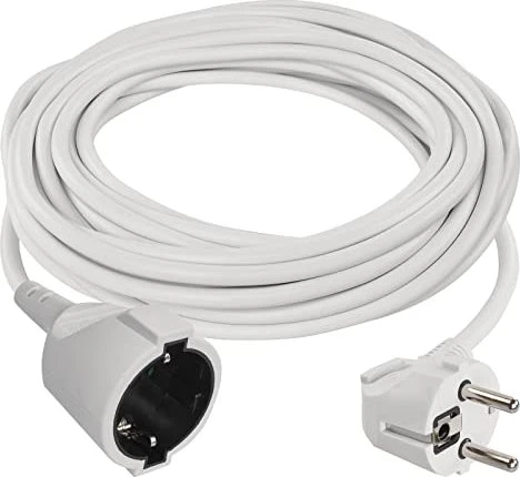 Legrand EMOS Verlängerungskabel, H05VV-F3G, 1.5 mm², Schuko, weiß, 10m