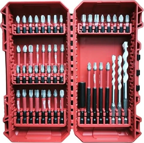 Milwaukee Shockwave Impact Duty Bitset inkl. Werkzeugbox, 48-tlg.