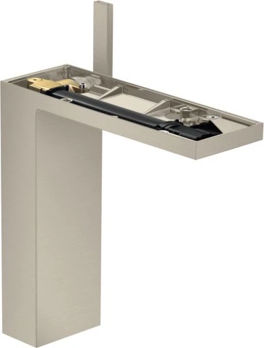 Hansgrohe Axor MyEdition Waschbeckenarmatur 230 mit Push-Open Ablaufgarnitur ohne Platte brushed nickel