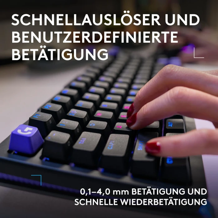Logitech G512 X 98 TMR, schwarz, Dual-Swap analog/mechanisch, taktil, USB, DE