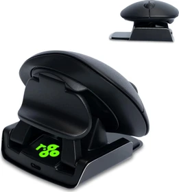 R-Go Twister beidhändige Maus mit Break Software, USB/Bluetooth (RGOTWBMWLBL)