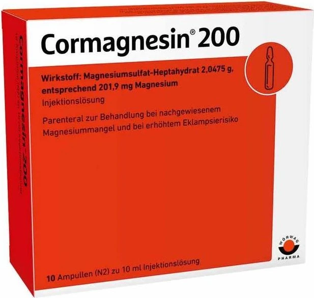 Cormagnesin 200 Injektionslösung, 100ml (10x 10ml)