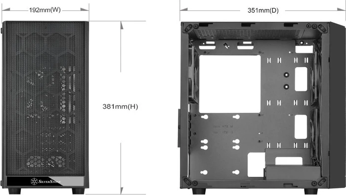SilverStone Precision PS15 Pro, schwarz, Glasfenster